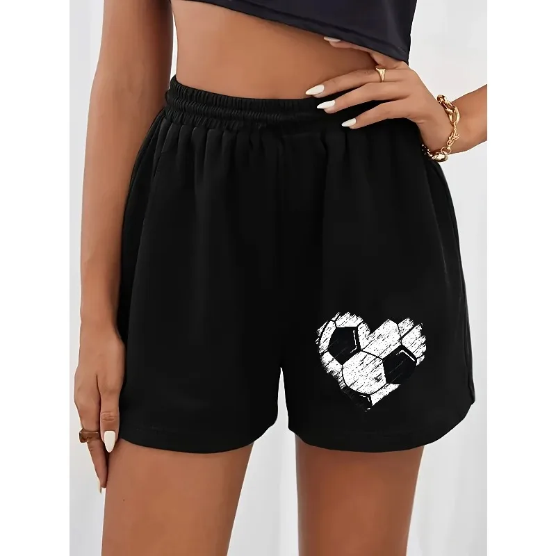 Love Football Print Slim Fit Elastic Waist Shorts, Casual and Comfortable Pocket Spring and Summer Shorts, Women's Clothing
Love Football Print Slim Fit Elastic Waist Shorts, Casual and Comfortable Pocket Spring and Summer Shorts, Women's Clothing