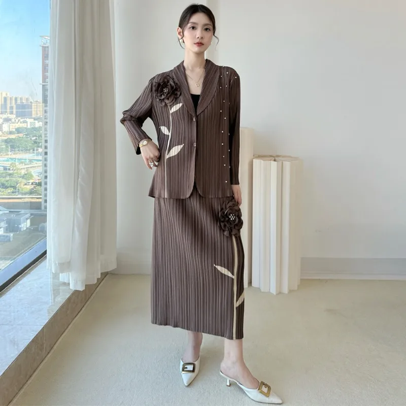 Miyake плиссированный темпераментный пиджак с ручным принтом, новый оригинальный дизайн, карьерный повседневный костюм, полуюбка, комплект из 2 предметов, женский 2026Новинка
Miyake плиссированный темпераментный пиджак с ручным принтом, новый оригинальный дизайн, карьерный повседневный костюм, полуюбка, комплект из 2 предметов, женский 2026Новинка