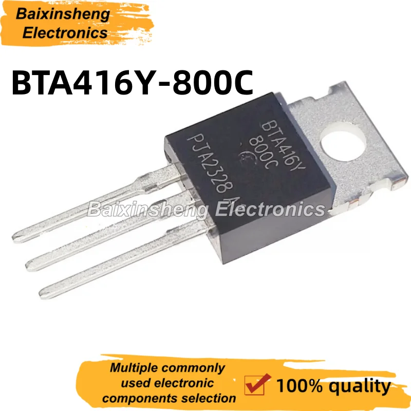 10 pieces, brand new BTA416Y-800C, BTA416Y, 800C, TO-220, three terminal bidirectional thyristor
10 pieces, brand new BTA416Y-800C, BTA416Y, 800C, TO-220, three terminal bidirectional thyristor