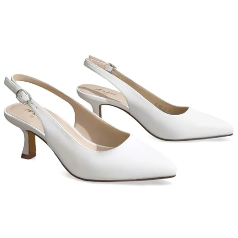 Ankis Women's Slingback Kitten Heels Closed Pointed Toe Low Heel Pumps Comfortable Dress Shoes for Wedding Party Work Office Bu
Ankis Women's Slingback Kitten Heels Closed Pointed Toe Low Heel Pumps Comfortable Dress Shoes for Wedding Party Work Office Bu