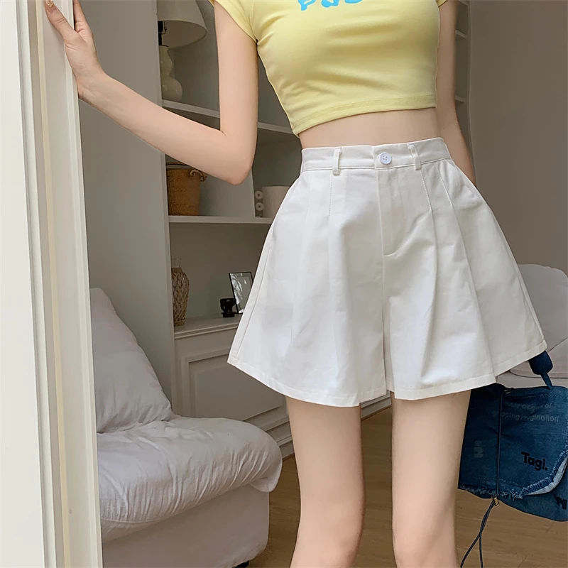 Women 2024 Summer Fashion Solid Color Casual Shorts Female High Waist Wide-leg Shorts Ladies Loose A-line Short Pants X23
Women 2024 Summer Fashion Solid Color Casual Shorts Female High Waist Wide-leg Shorts Ladies Loose A-line Short Pants X23