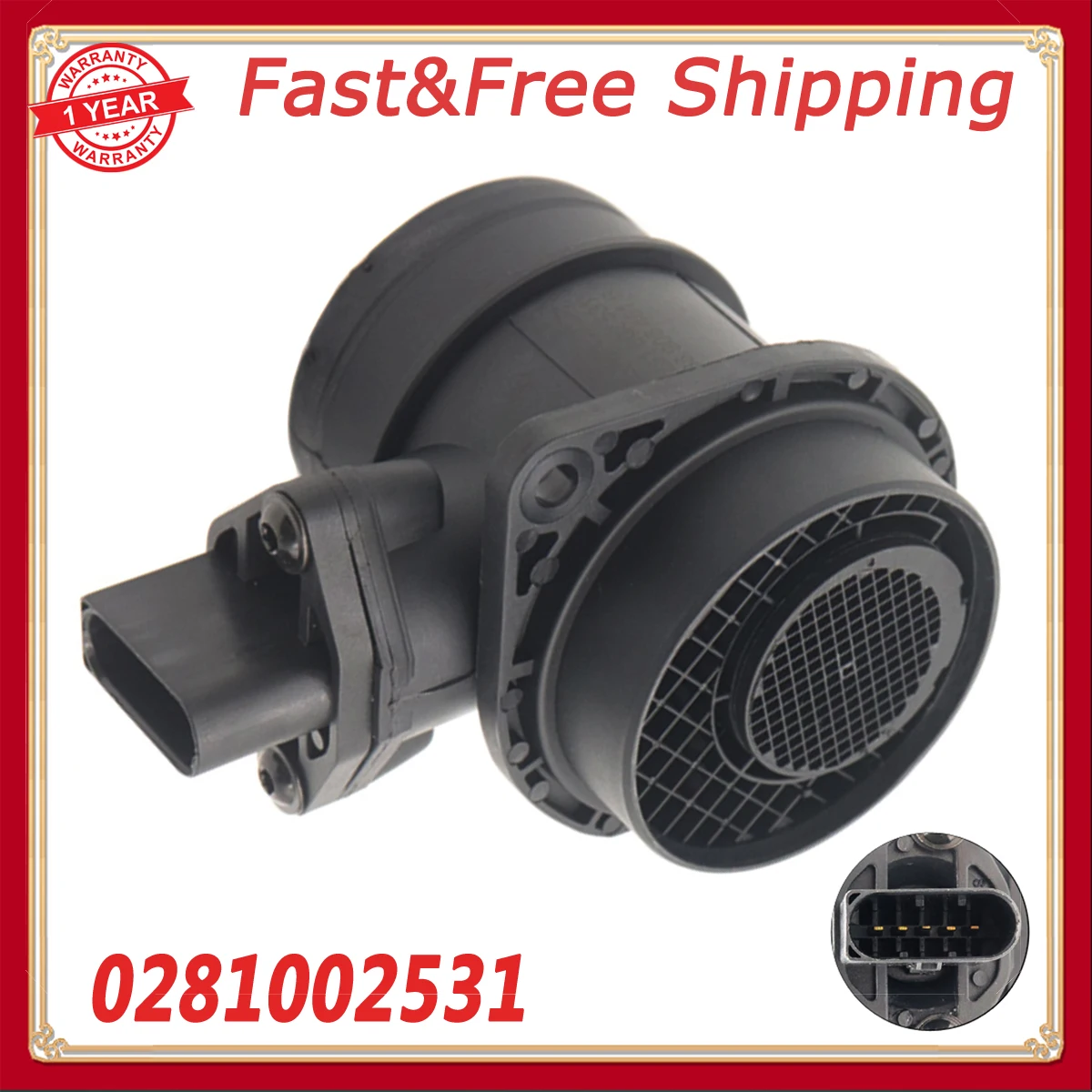 Air Flow Meter Sensor 0281002531 For Volkswagen Beetle 2005-2006 Bora 2007-2009 038906461B
Air Flow Meter Sensor 0281002531 For Volkswagen Beetle 2005-2006 Bora 2007-2009 038906461B