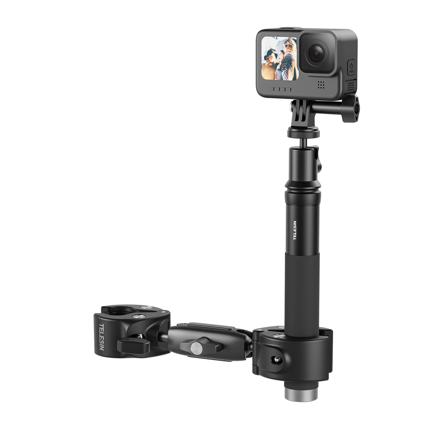 TELESIN Cycling Motorcycle Clip Magic Arm 360° Aluminum Alloy Super Clamp 1/4" Hole For Camera GoPro Mobile Phone Action Camera
TELESIN Cycling Motorcycle Clip Magic Arm 360° Aluminum Alloy Super Clamp 1/4" Hole For Camera GoPro Mobile Phone Action Camera