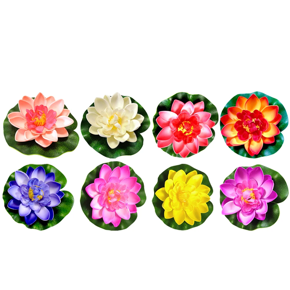 8pcs Artificial Pond Decoration Fake Plants for Pool Garden Artificial Lotus Flowers Aquarium Fish Tank Decorative Props
8pcs Artificial Pond Decoration Fake Plants for Pool Garden Artificial Lotus Flowers Aquarium Fish Tank Decorative Props
