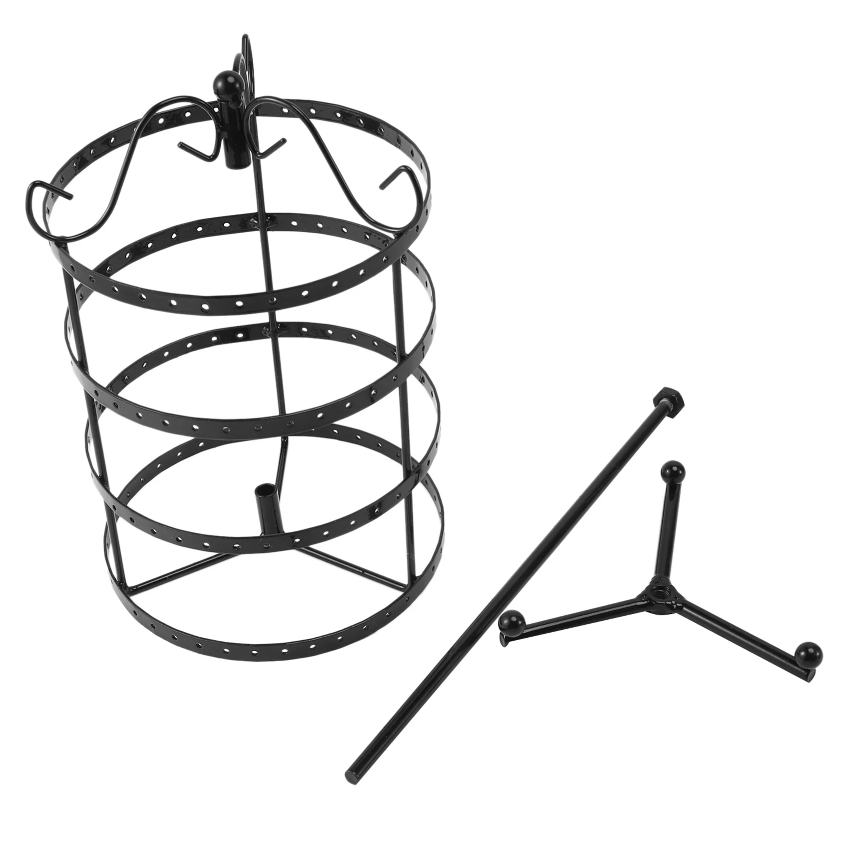 *ABKM 144 Holes Round Rotating Jewellery Display Stand Black Metal Earrings Holder Organizer Stand Rack
*ABKM 144 Holes Round Rotating Jewellery Display Stand Black Metal Earrings Holder Organizer Stand Rack