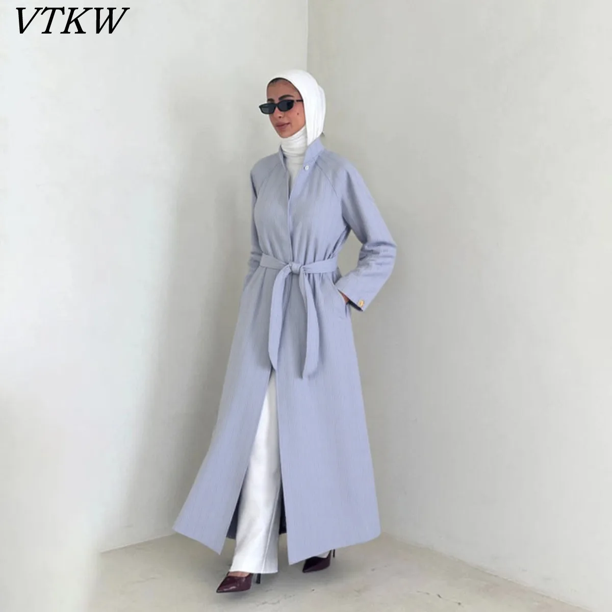 VTKW Solid-color V-neck Belt-waist Design Fashion 2025 Spring New Women's Blazer - High-quality, Versatile Long Coat
VTKW Solid-color V-neck Belt-waist Design Fashion 2025 Spring New Women's Blazer - High-quality, Versatile Long Coat