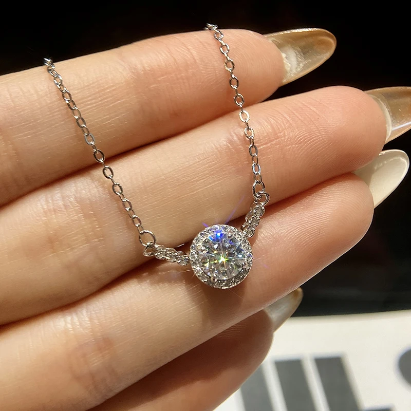 KNB Glittering 1CT D Color Round Moissanite Diamond Bracelet For Women Real 925 Sterling Silver Top Quality Wedding Fine Jewelry
KNB Glittering 1CT D Color Round Moissanite Diamond Bracelet For Women Real 925 Sterling Silver Top Quality Wedding Fine Jewelry