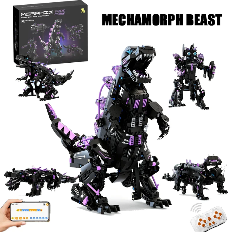 Креативный программируемый робот-трансформер: крокодил-динозавр, конструктор с дистанционным управлением, строительные блоки, игрушка-подарок
Креативный программируемый робот-трансформер: крокодил-динозавр, конструктор с дистанционным управлением, строительные блоки, игрушка-подарок