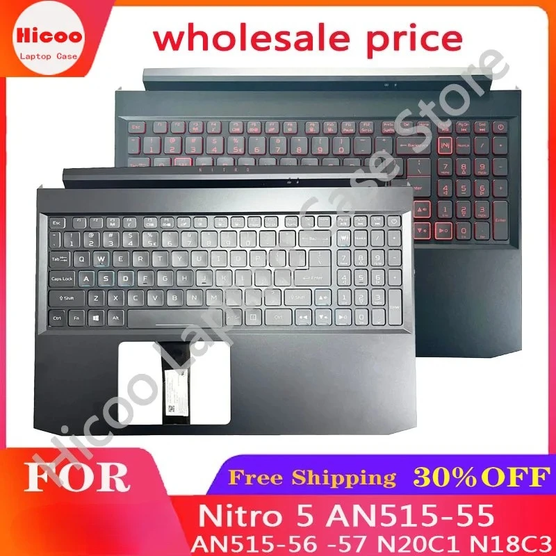 Gamer RGB Backlight Keyboard For Acer Nitro 5 AN515-55 AN515-56 AN515-57 N20C1 Laptop Palmrest Upper Cover Case
Gamer RGB Backlight Keyboard For Acer Nitro 5 AN515-55 AN515-56 AN515-57 N20C1 Laptop Palmrest Upper Cover Case