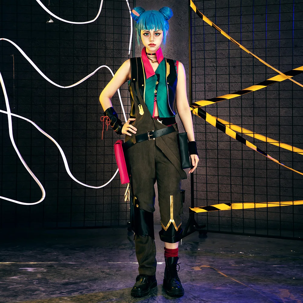 Arcane Season 2, League of Legends, LOL Universe Jinx Powder, карнавальный костюм
Arcane Season 2, League of Legends, LOL Universe Jinx Powder, карнавальный костюм