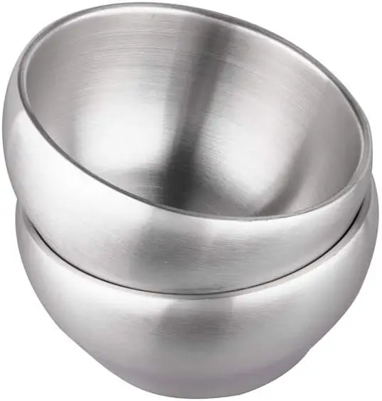 15oz Double Wall Stainless Steel Insulated Bowl for Ice Cream, Soup, Cereal - Set of 2
15oz Double Wall Stainless Steel Insulated Bowl for Ice Cream, Soup, Cereal - Set of 2