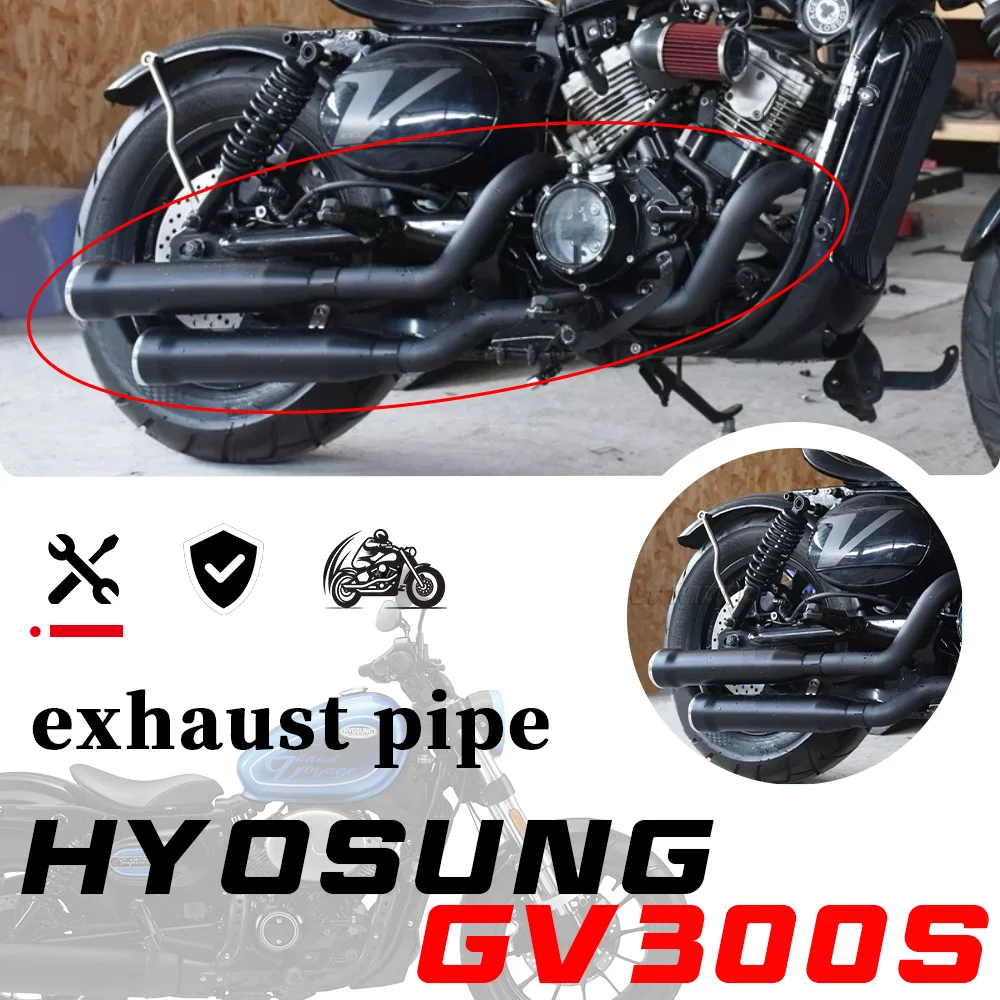 For HYOSUNG GV300s Motorcycle modified with dual exhaust pipes on the right side; the sound is a deep, resonant hoofbeat.
For HYOSUNG GV300s Motorcycle modified with dual exhaust pipes on the right side; the sound is a deep, resonant hoofbeat.