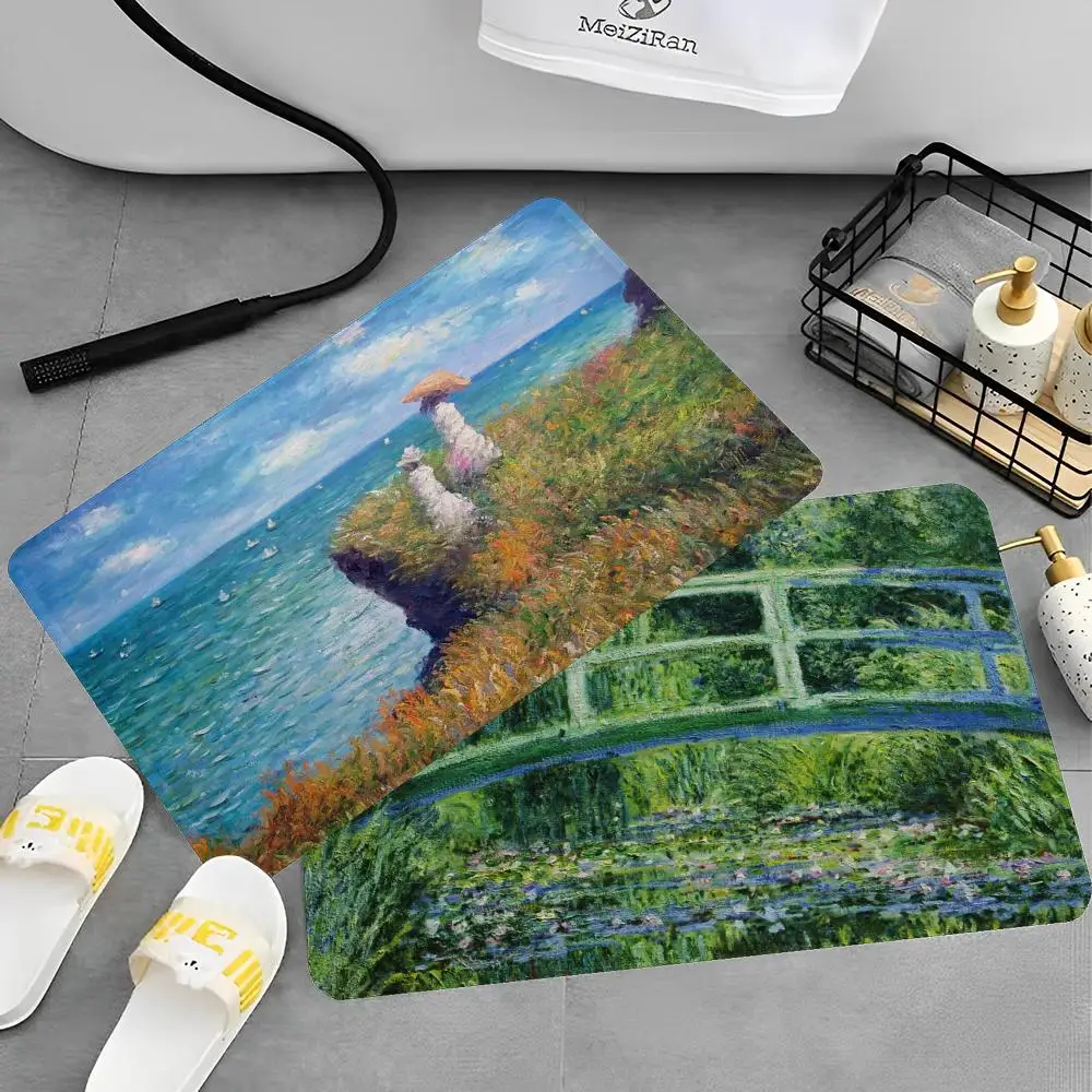 Art Painting Claude Monet Floor Mat Bath Mat Nordic Style Home Doormat Bathroom-Toilet Mats Bedroom Welcome Doormat
Art Painting Claude Monet Floor Mat Bath Mat Nordic Style Home Doormat Bathroom-Toilet Mats Bedroom Welcome Doormat