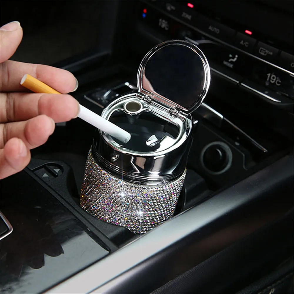 New Universal Diamond Car Ashtray for Girl Women 6.5cm Crystal Rhinestone Ashtrays Car Interior Decor Accessories
New Universal Diamond Car Ashtray for Girl Women 6.5cm Crystal Rhinestone Ashtrays Car Interior Decor Accessories