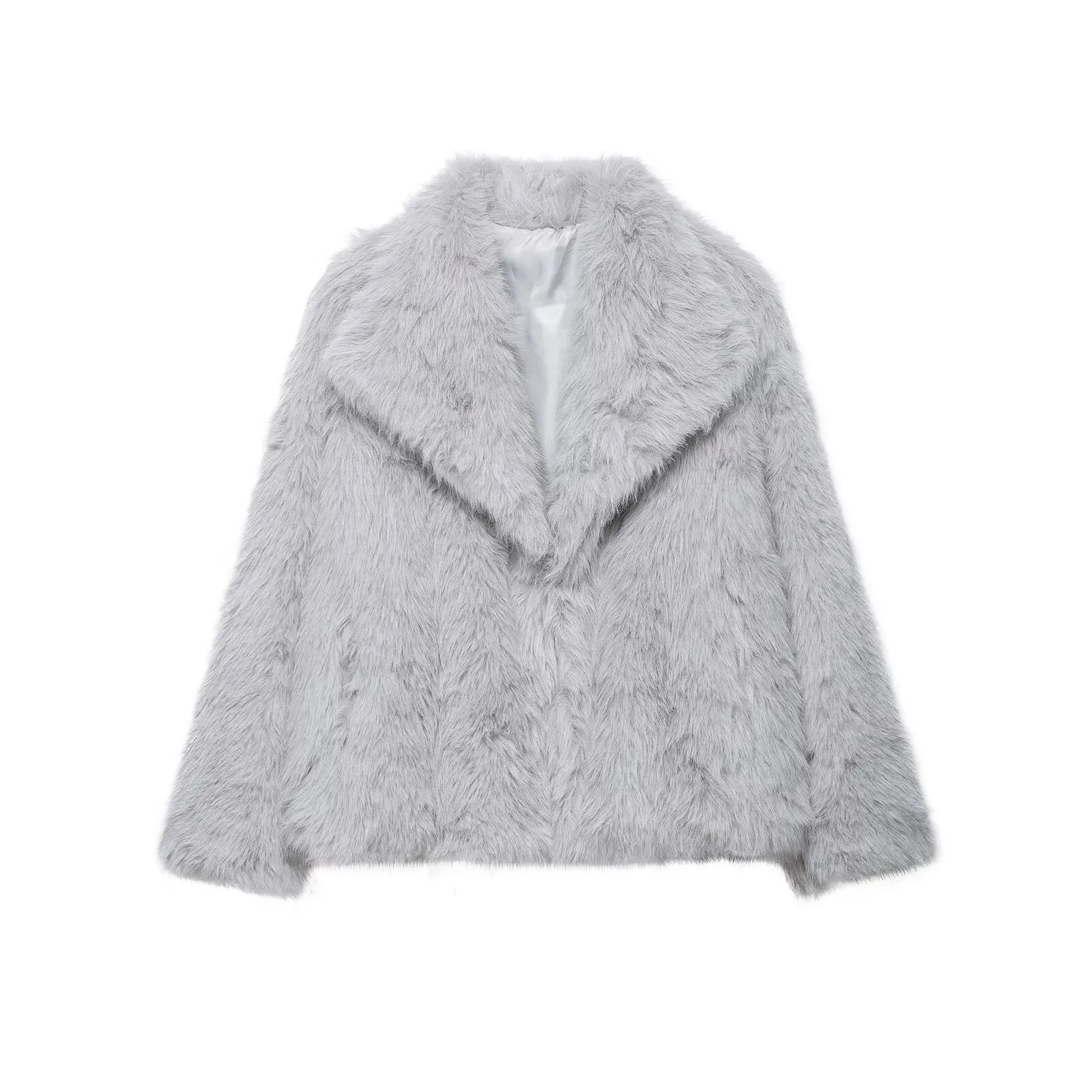 2026 spring new arrival European and American cross-border women's street fashion solid color imitation fur jacket
2026 spring new arrival European and American cross-border women's street fashion solid color imitation fur jacket