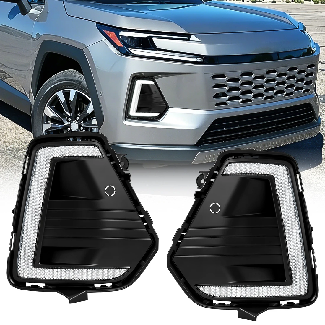 3-color DRL For Toyota RAV4 2026 Daytime Running Light Front Bumper Driving Headlight Turn Signal Light Car Accessories 12V
3-color DRL For Toyota RAV4 2026 Daytime Running Light Front Bumper Driving Headlight Turn Signal Light Car Accessories 12V