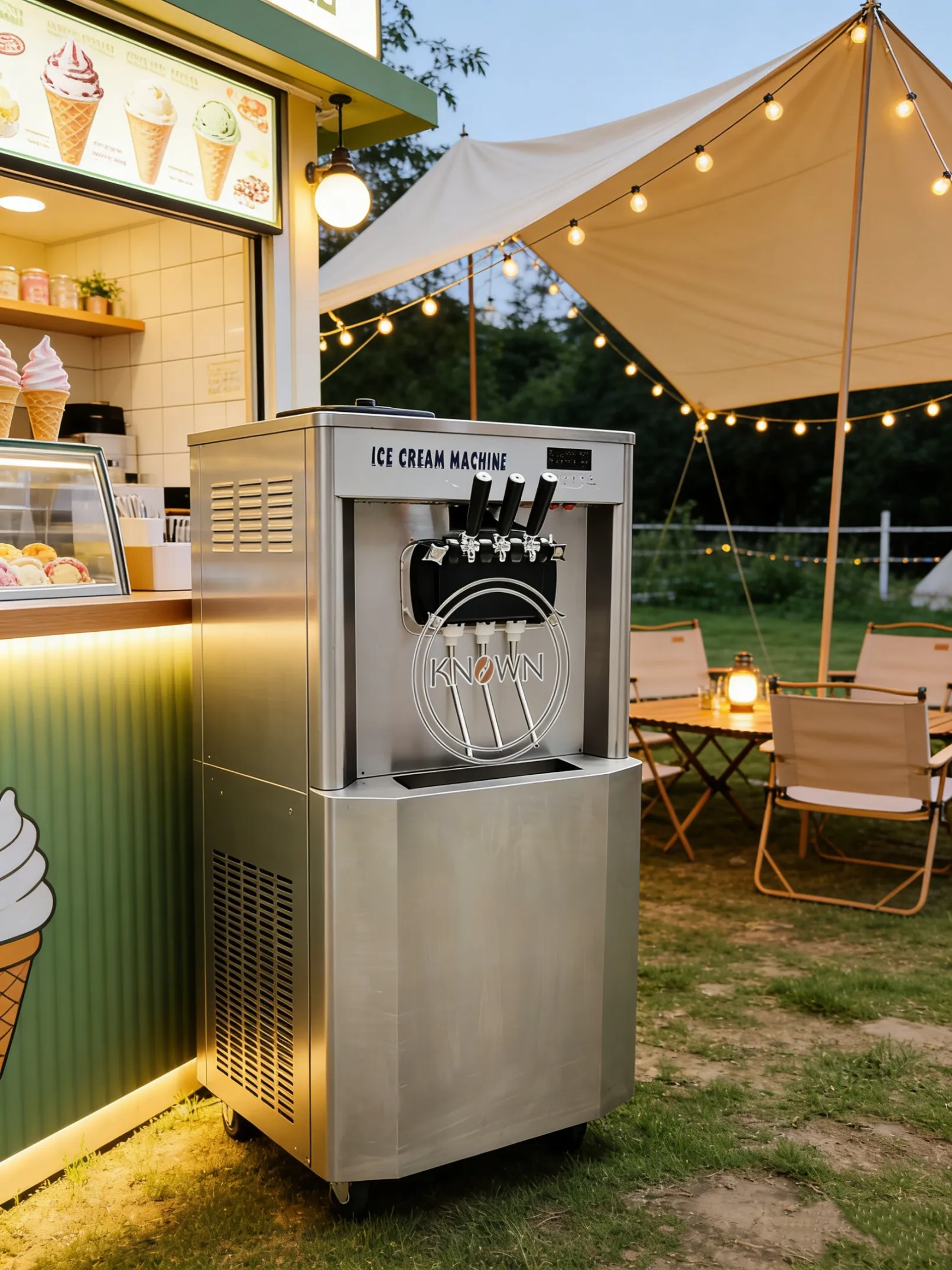 Small Automatic Stainless Steel Gelato Ice Cream Machine 3 Flavor Commercial Table Top Single Soft Ice Cream Maker for Outdoor
Small Automatic Stainless Steel Gelato Ice Cream Machine 3 Flavor Commercial Table Top Single Soft Ice Cream Maker for Outdoor