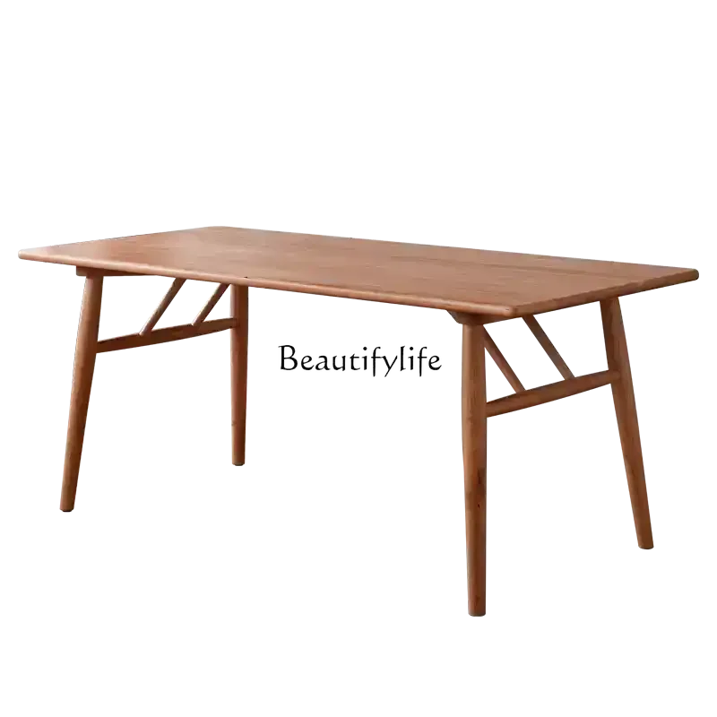 Nordic solid wood household small Japanese dining table modern simple log dining table
Nordic solid wood household small Japanese dining table modern simple log dining table