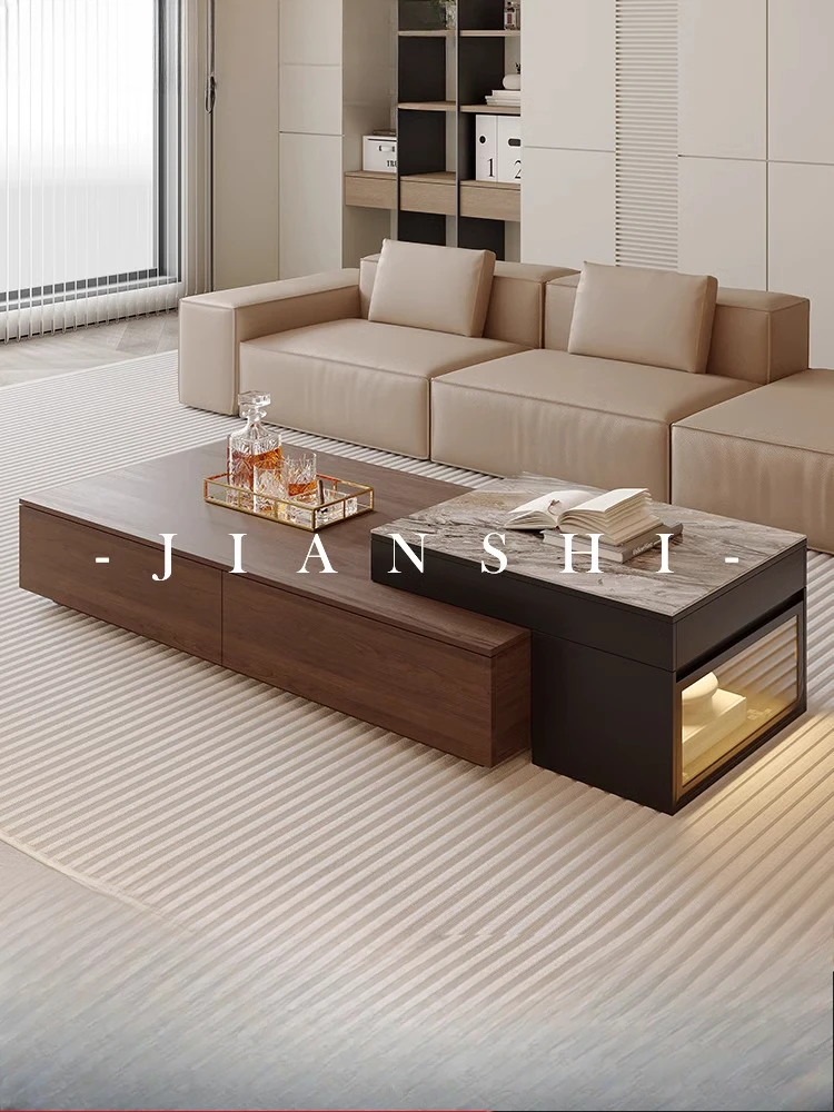 Light luxury rock slab lifting solid wood coffee table living room 2025 new retro style walnut color home multi-functional coffe
Light luxury rock slab lifting solid wood coffee table living room 2025 new retro style walnut color home multi-functional coffe
