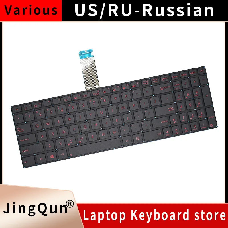 US Russian Keyboard For ASUS FX50 FX550 ZX50 GX50JX VX50 FX50JK FH5900V Red Keys MP-13K96GB 0KNB0 610VUK00 Replacement layout
US Russian Keyboard For ASUS FX50 FX550 ZX50 GX50JX VX50 FX50JK FH5900V Red Keys MP-13K96GB 0KNB0 610VUK00 Replacement layout
