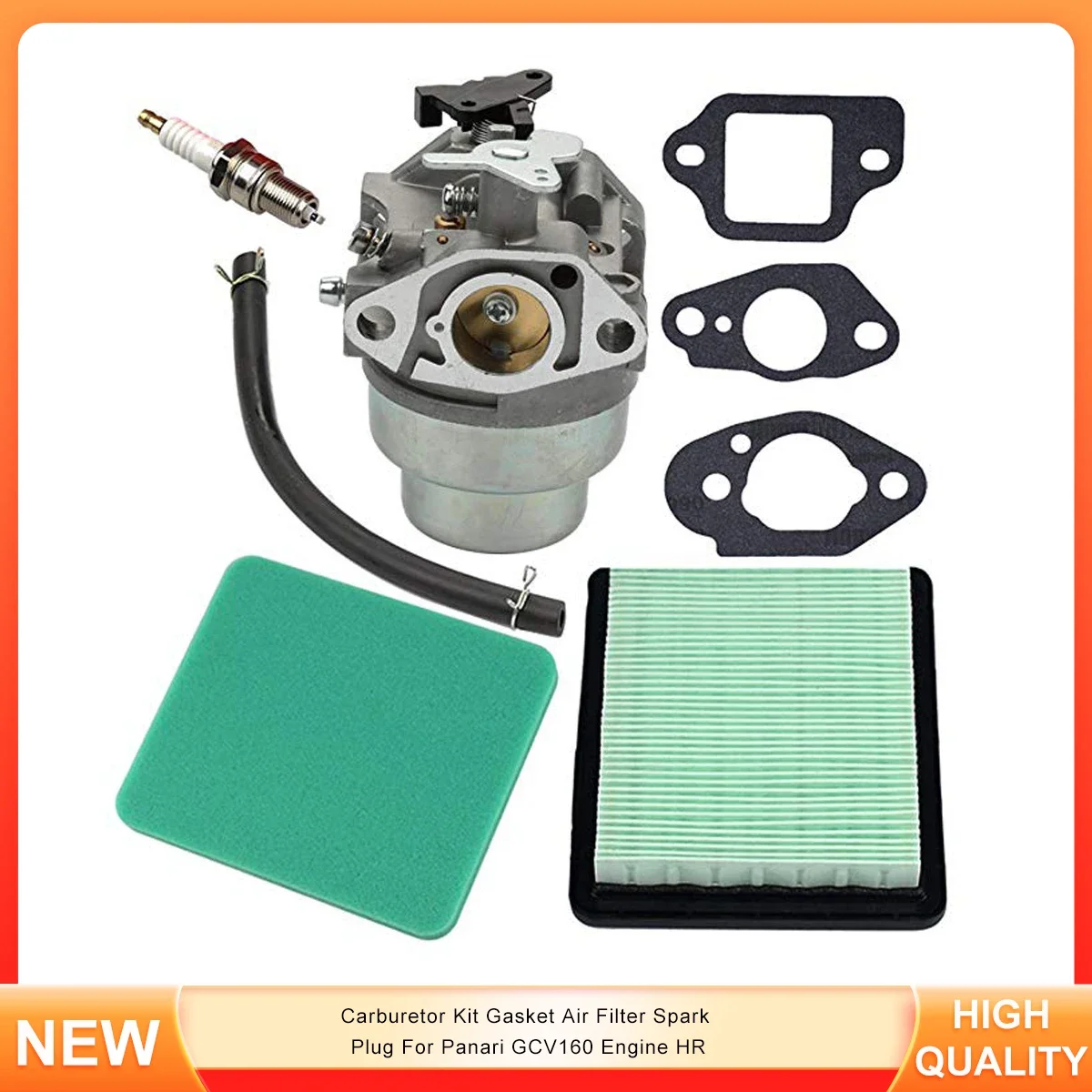 Carburetor Kit Gasket Air Filter Spark Plug For Panari GCV160 Engine HR
Carburetor Kit Gasket Air Filter Spark Plug For Panari GCV160 Engine HR