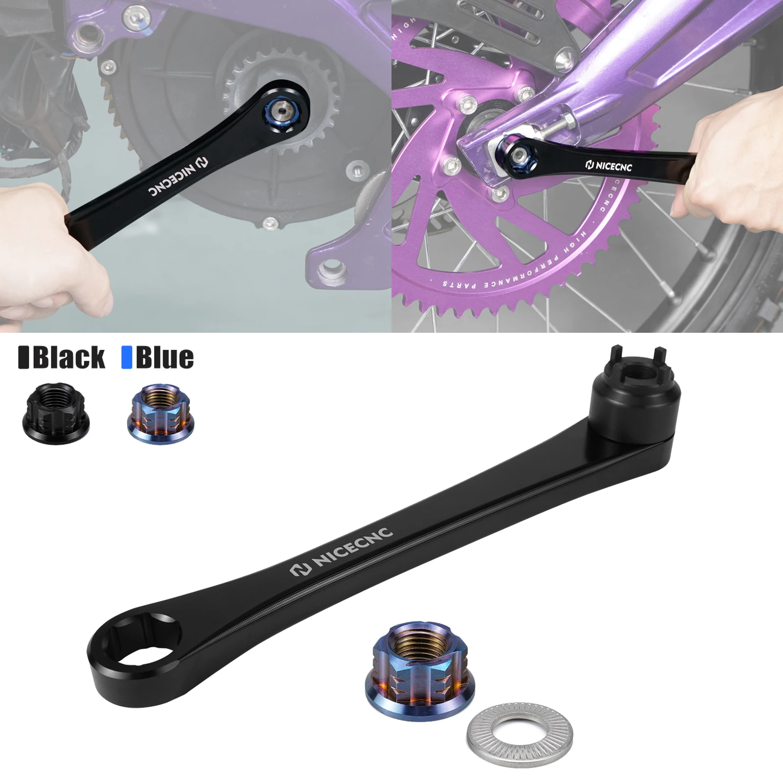 NICECNC For Sur-Ron Surron Light Bee X S L1E Segway X160 X260 Swingarm Multi Tool Primary Belt Pulley Nut Rear Wheel Axle Nut
NICECNC For Sur-Ron Surron Light Bee X S L1E Segway X160 X260 Swingarm Multi Tool Primary Belt Pulley Nut Rear Wheel Axle Nut