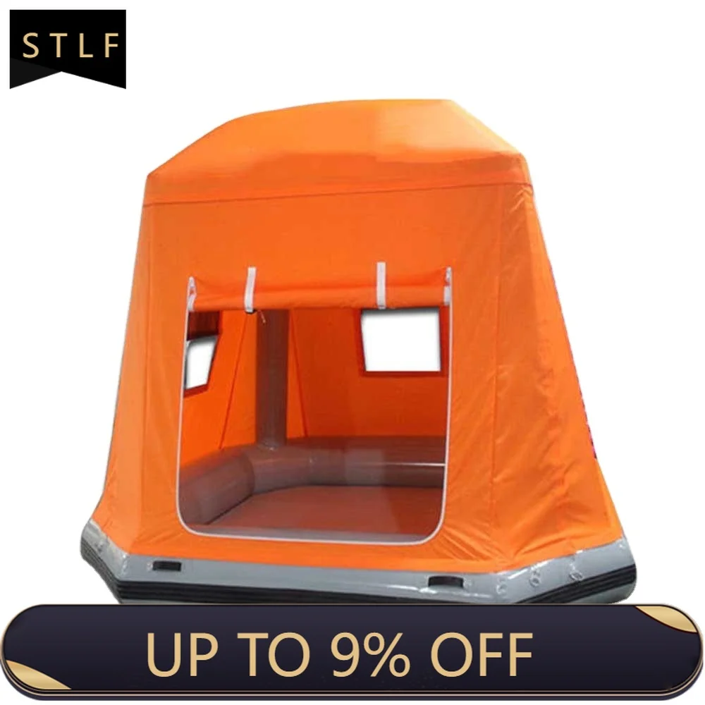 Inflatable Floating Tent 2-4 Person Waterproof Oxford Fabric Lake Fishing Boat Water Sports Family Camping Tent with Carry Bag
Inflatable Floating Tent 2-4 Person Waterproof Oxford Fabric Lake Fishing Boat Water Sports Family Camping Tent with Carry Bag