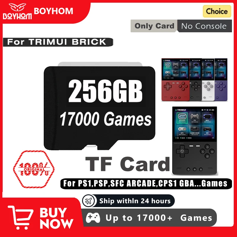 SD-карта для портативной игровой консоли TRIMUI BRICK, 3,2-дюймовый IPS-экран, система Linux, TF, игровая карта
SD-карта для портативной игровой консоли TRIMUI BRICK, 3,2-дюймовый IPS-экран, система Linux, TF, игровая карта