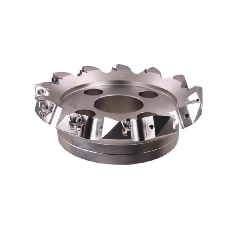 Double-sided hexagonal 90 degree fast forward milling disc - 315-60-14 T heavy cutting fast forward feed
Double-sided hexagonal 90 degree fast forward milling disc - 315-60-14 T heavy cutting fast forward feed