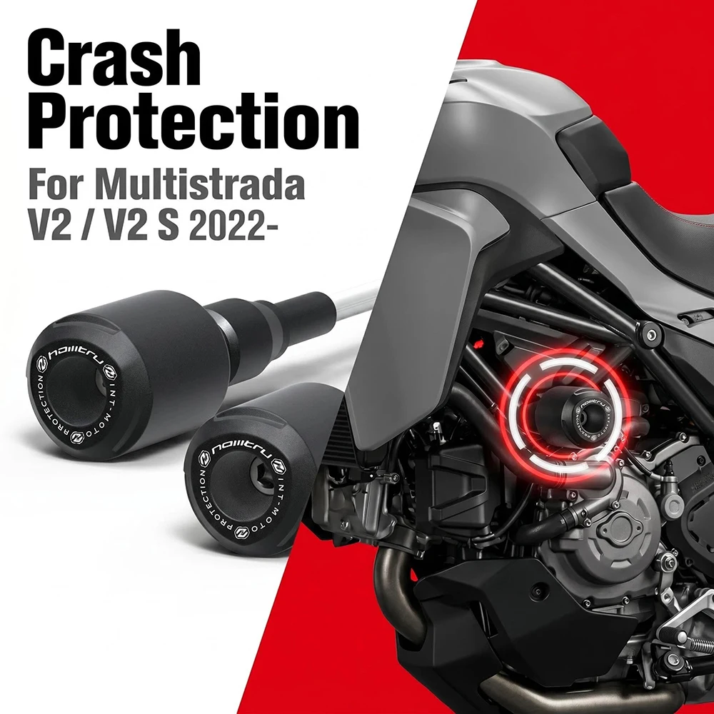 Motorcycle Falling Crash Protector For Ducati Multistrada V2 / V2 S 2022-2023 Guards Engine Crash Bobbins
Motorcycle Falling Crash Protector For Ducati Multistrada V2 / V2 S 2022-2023 Guards Engine Crash Bobbins