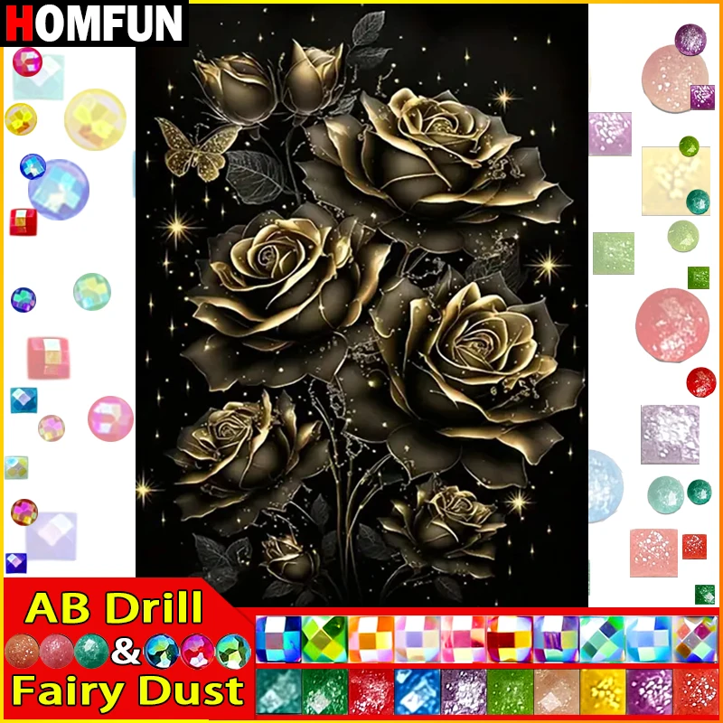 HOMFUN Фея Пыль AB 5D DIY Полная Алмазная Вышивка "Цветочная Роза" Алмазная Картина Вышивка Крестом Горный Хрусталь Украшение Дома
HOMFUN Фея Пыль AB 5D DIY Полная Алмазная Вышивка "Цветочная Роза" Алмазная Картина Вышивка Крестом Горный Хрусталь Украшение Дома