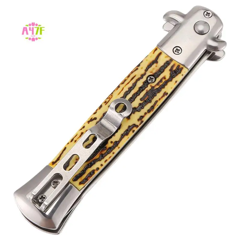 A47F-1Pcs Automatic Stainless Steel Combs Foldable Knife Brushes Hair Trimmer Comb Brush Accessories Butterfly Mens Pocket Knife
A47F-1Pcs Automatic Stainless Steel Combs Foldable Knife Brushes Hair Trimmer Comb Brush Accessories Butterfly Mens Pocket Knife