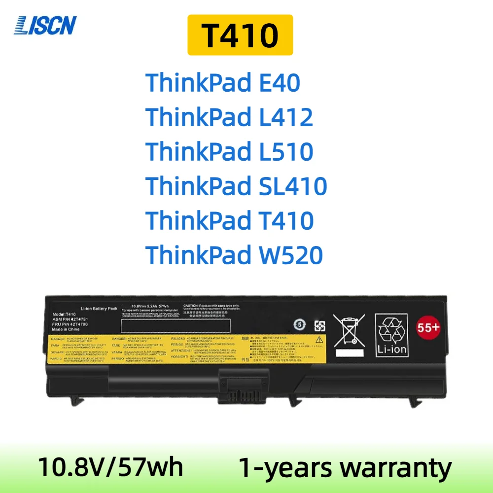 Аккумулятор для Lenovo ThinkPad E40 E50 E420 E425 E520 E525 L410 L412 L420 L421 L510 L512 L520 SL410 2842 SL510 T410 T410i T420 T510
Аккумулятор для Lenovo ThinkPad E40 E50 E420 E425 E520 E525 L410 L412 L420 L421 L510 L512 L520 SL410 2842 SL510 T410 T410i T420 T510