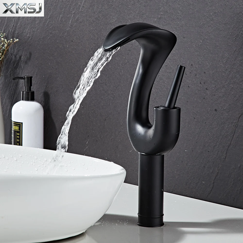 XMSJ Водопад Хромированный смеситель для ванной комнаты с одной ручкой Твердый латунный туалетный столик Смеситель для раковины со сливным набором
XMSJ Водопад Хромированный смеситель для ванной комнаты с одной ручкой Твердый латунный туалетный столик Смеситель для раковины со сливным набором