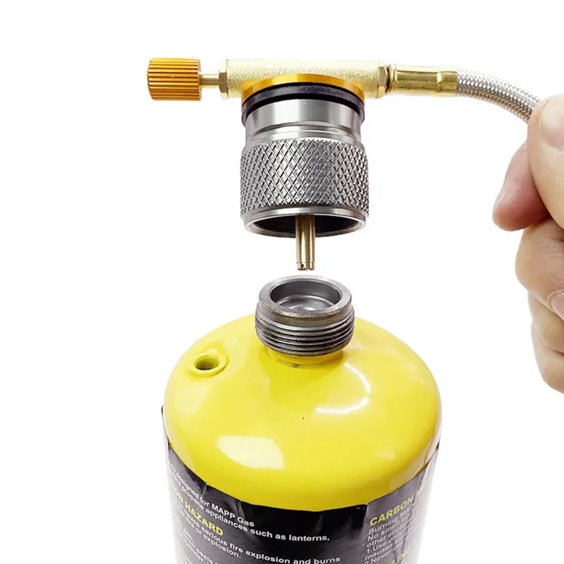 Gas Cylinder Extension Hose with Control 100cm Stainless Steel Braided Hose with Mapp Gas Adapter Camping Stoves
Gas Cylinder Extension Hose with Control 100cm Stainless Steel Braided Hose with Mapp Gas Adapter Camping Stoves