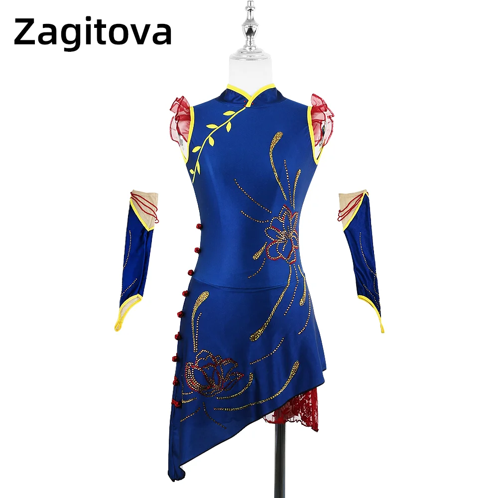 ZAGITOVA Figure Skating Dress For Women And Girls Sleeveless Ice Skating Clothes Ice Dancing Turquoise Style With Rhinestones
ZAGITOVA Figure Skating Dress For Women And Girls Sleeveless Ice Skating Clothes Ice Dancing Turquoise Style With Rhinestones