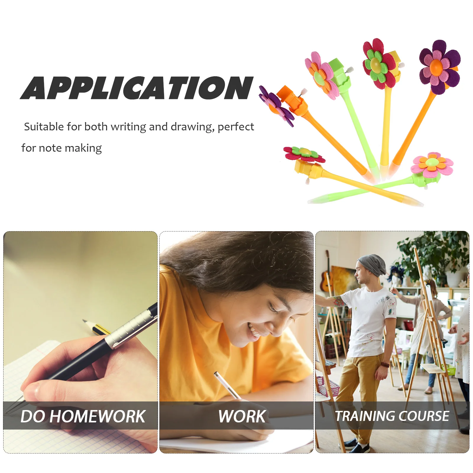 6Pcs 0.7mm Sunflower Windmill Ball Pens Vibrant Patterns Fine Point Smooth Flow Ideal for Studying Gifting Desk Decoration
6Pcs 0.7mm Sunflower Windmill Ball Pens Vibrant Patterns Fine Point Smooth Flow Ideal for Studying Gifting Desk Decoration