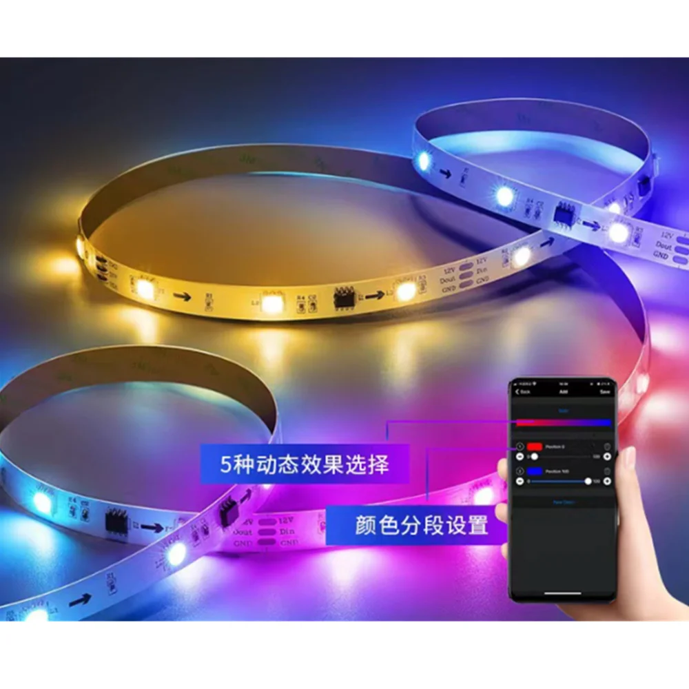 DC 12V 5m WS2811 LED Strip 5050 White Warm White Single Color Pixel LED Strip Addressable Horse Race External Control 30/60LED/M
DC 12V 5m WS2811 LED Strip 5050 White Warm White Single Color Pixel LED Strip Addressable Horse Race External Control 30/60LED/M