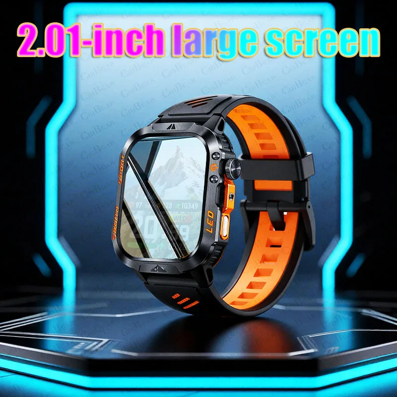 1200 mAh Battery Military Smartwatch Men Fitness Tracker 5ATM Waterproof Flashlight Heart Rate Smart Watch For iOS Android
1200 mAh Battery Military Smartwatch Men Fitness Tracker 5ATM Waterproof Flashlight Heart Rate Smart Watch For iOS Android