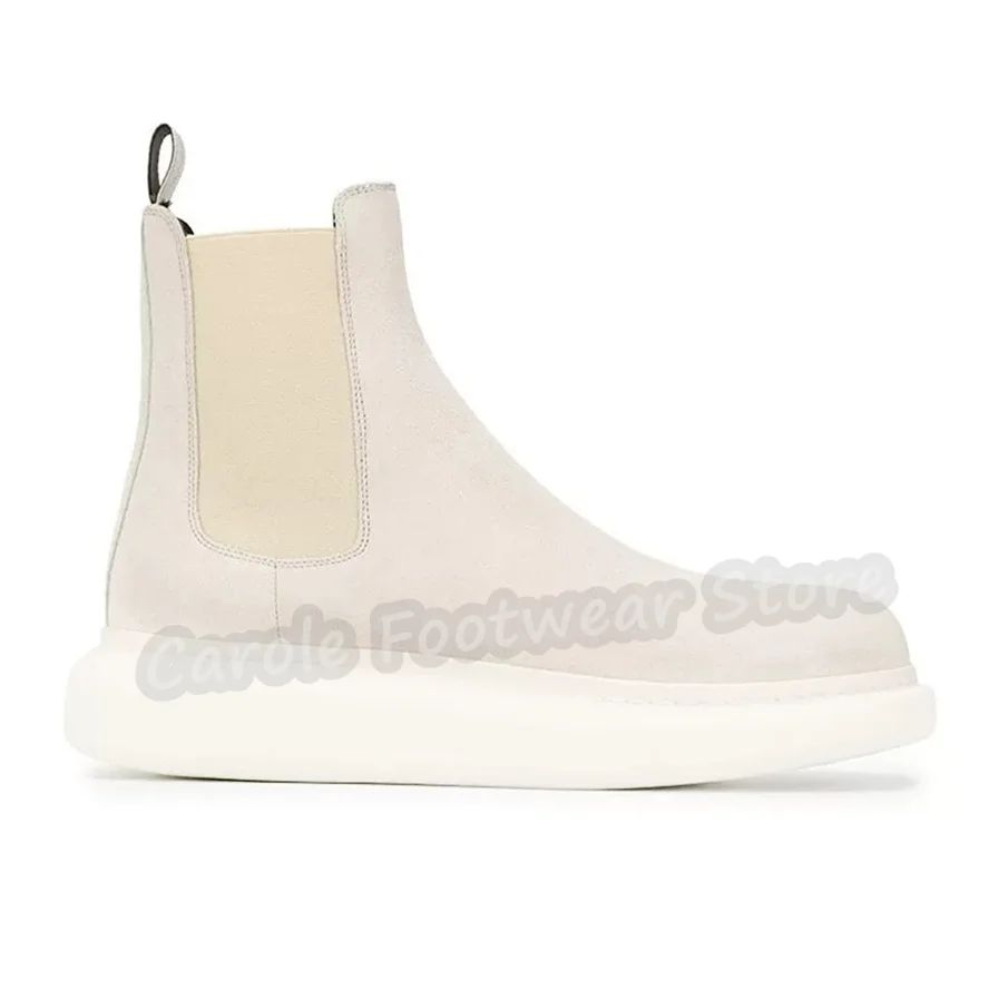 Fashion Chunky Bottom Heigh Increasing Chelsea Boots Male Round Toe Platform Genuine Leather Slip-On High Top Boots
Fashion Chunky Bottom Heigh Increasing Chelsea Boots Male Round Toe Platform Genuine Leather Slip-On High Top Boots