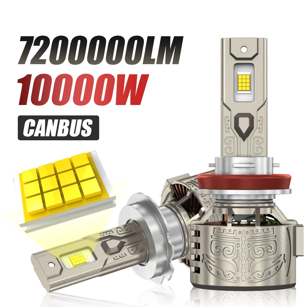 H4 H7 LED Canbus Car Headlight High Power 7200000LM H1 H8 9005 HB3 9006 HB4 9012 HIR2 Turbo Lamp 6000K 10000W Auto Headlamp
H4 H7 LED Canbus Car Headlight High Power 7200000LM H1 H8 9005 HB3 9006 HB4 9012 HIR2 Turbo Lamp 6000K 10000W Auto Headlamp