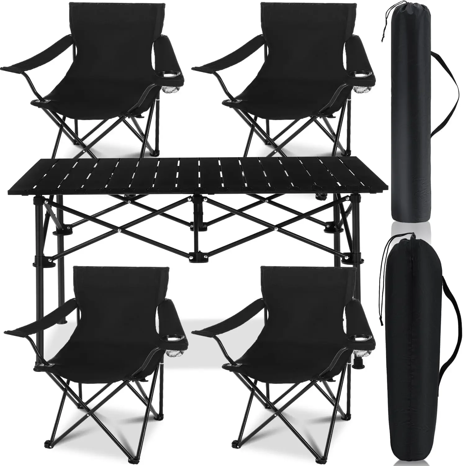 5 Pcs Summer Portable Camping Chair and Folding Camping Table Set Outdoor Oxford Fabric Folding Chair Lawn Portable Camp Table w
5 Pcs Summer Portable Camping Chair and Folding Camping Table Set Outdoor Oxford Fabric Folding Chair Lawn Portable Camp Table w