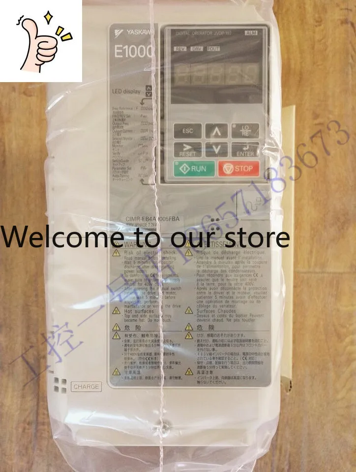 New Original Genuine Yaskawa E1000 Series Inverter CIMR-EB4A0005 2.2KW Quality Assurance One Year
New Original Genuine Yaskawa E1000 Series Inverter CIMR-EB4A0005 2.2KW Quality Assurance One Year