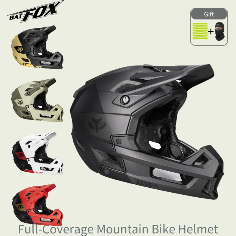 BATFOX Adult Mountain Full Face Helmet Anti-Fall PC Shell Essential for ATV/UTV/MX Off-Road Cycling Impact Protection casco
BATFOX Adult Mountain Full Face Helmet Anti-Fall PC Shell Essential for ATV/UTV/MX Off-Road Cycling Impact Protection casco
