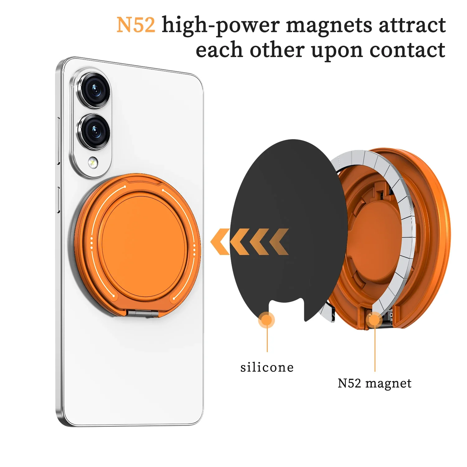 360° Rotatable Magnetic Phone Stand, Finger Ring Holder Bracket Mobile Accessories
360° Rotatable Magnetic Phone Stand, Finger Ring Holder Bracket Mobile Accessories