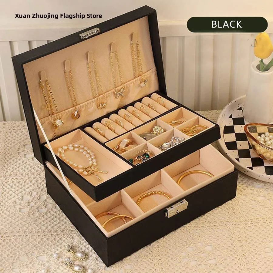 Large Capacity Jewelry Earring Necklace Organizer Box Simple Home Use Storage Case for Precious Metals And Stones
Large Capacity Jewelry Earring Necklace Organizer Box Simple Home Use Storage Case for Precious Metals And Stones
