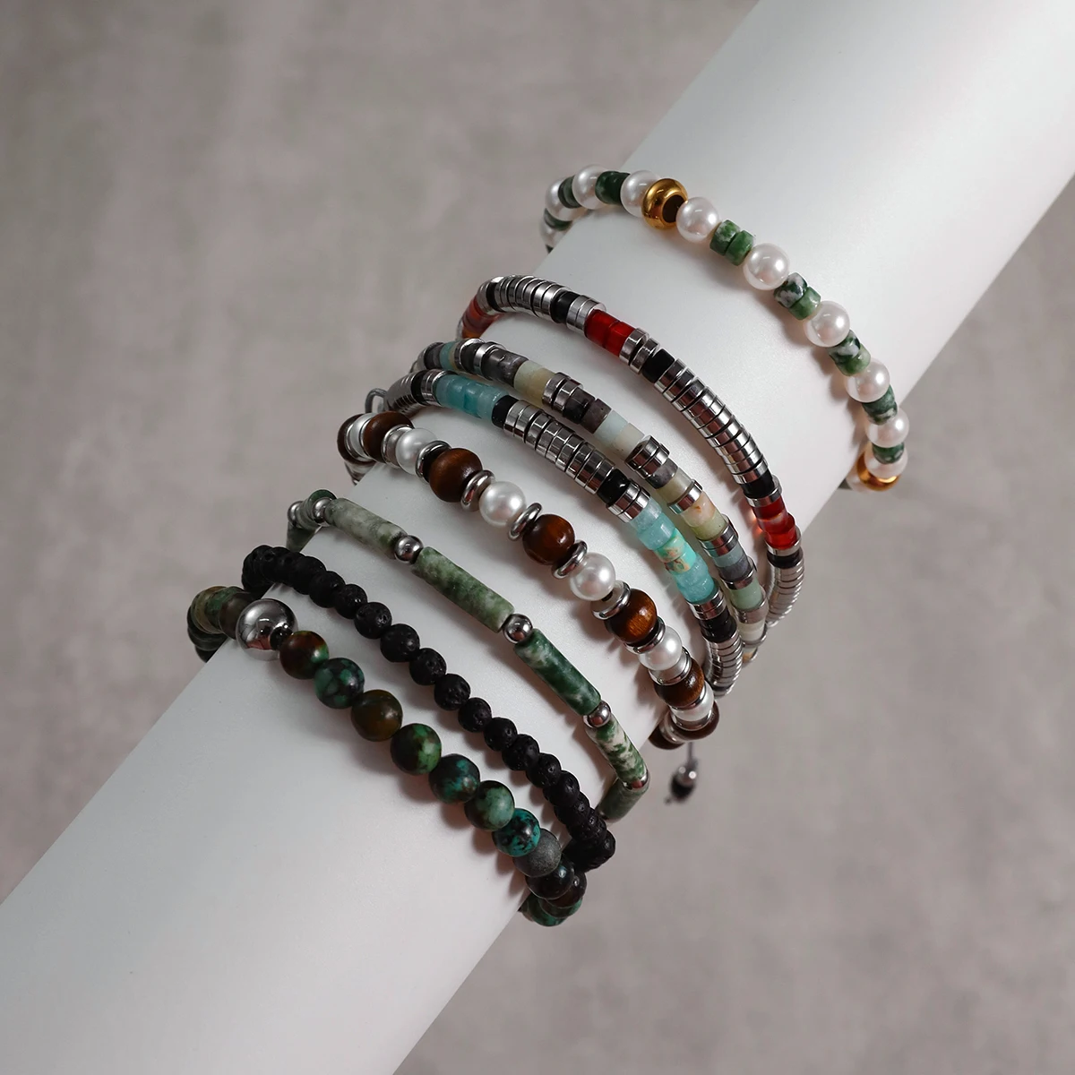 AIKOER Vintage 18K Gold Color Plated Stainless Steel Pearl Turquoise Bead Bracelet Stackable Red Agate Bracelet Personalized Jew
AIKOER Vintage 18K Gold Color Plated Stainless Steel Pearl Turquoise Bead Bracelet Stackable Red Agate Bracelet Personalized Jew