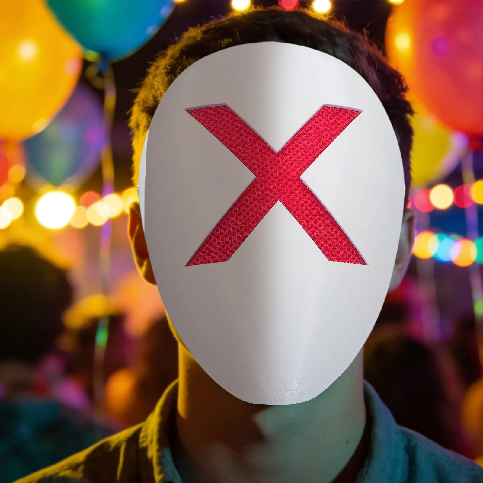 White X Face Mask Resin Masquerade Emoticon Costume Accessory Party Photo Prop Halloween Cosplay Mask Funny Carnival Dress Up
White X Face Mask Resin Masquerade Emoticon Costume Accessory Party Photo Prop Halloween Cosplay Mask Funny Carnival Dress Up