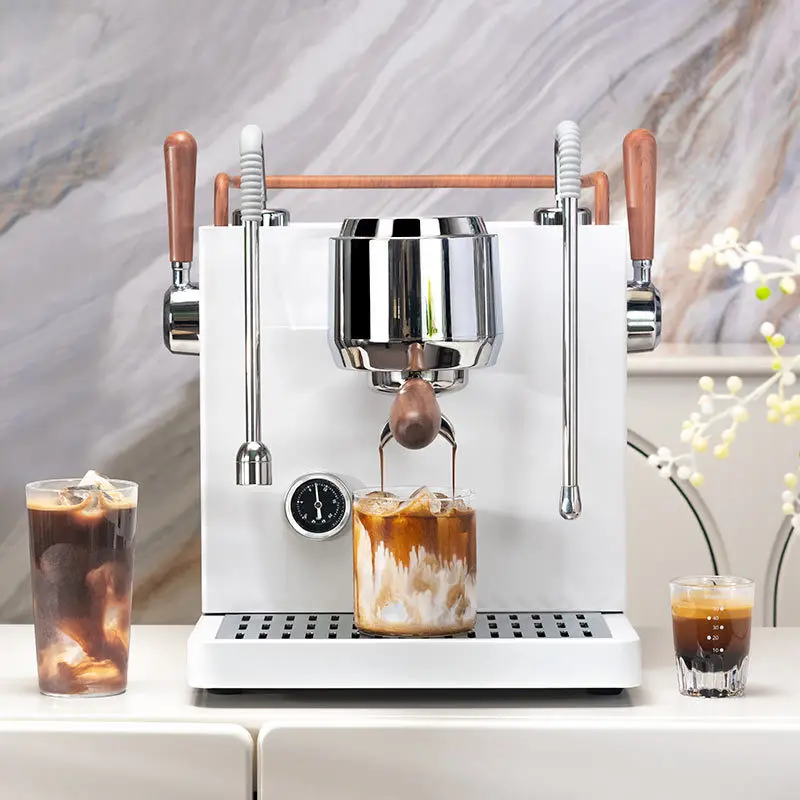 Commercial coffee machine espresso milk foam machine household coffee pot semi-automatic light luxury 
Commercial coffee machine espresso milk foam machine household coffee pot semi-automatic light luxury