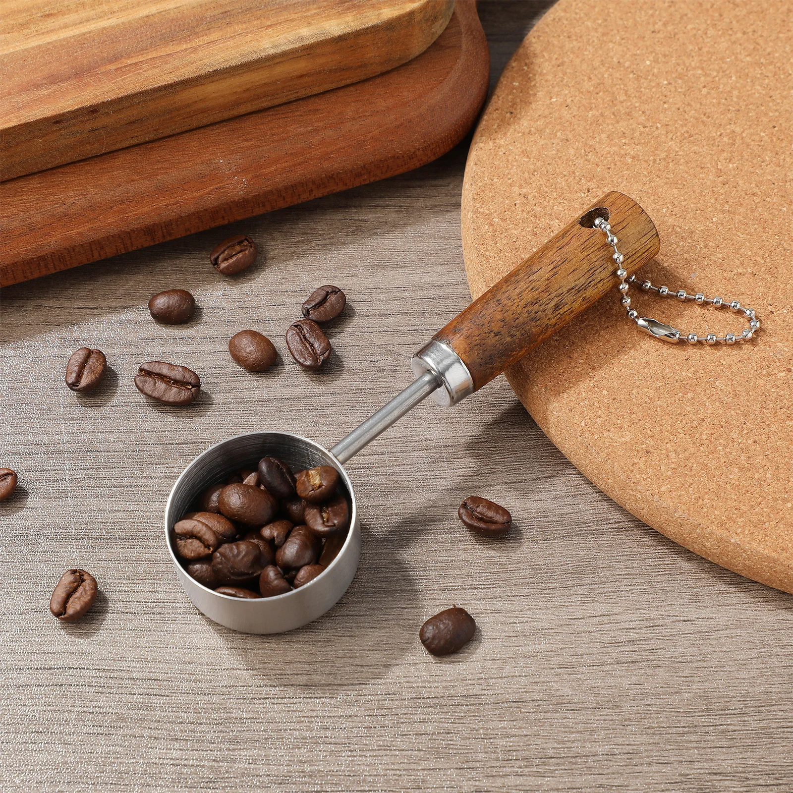 Wooden Handle Mini Spoon Measuring Cup Creative Coffee Bean Scoop Easy Clean Kitchen Tool Simple Design
Wooden Handle Mini Spoon Measuring Cup Creative Coffee Bean Scoop Easy Clean Kitchen Tool Simple Design